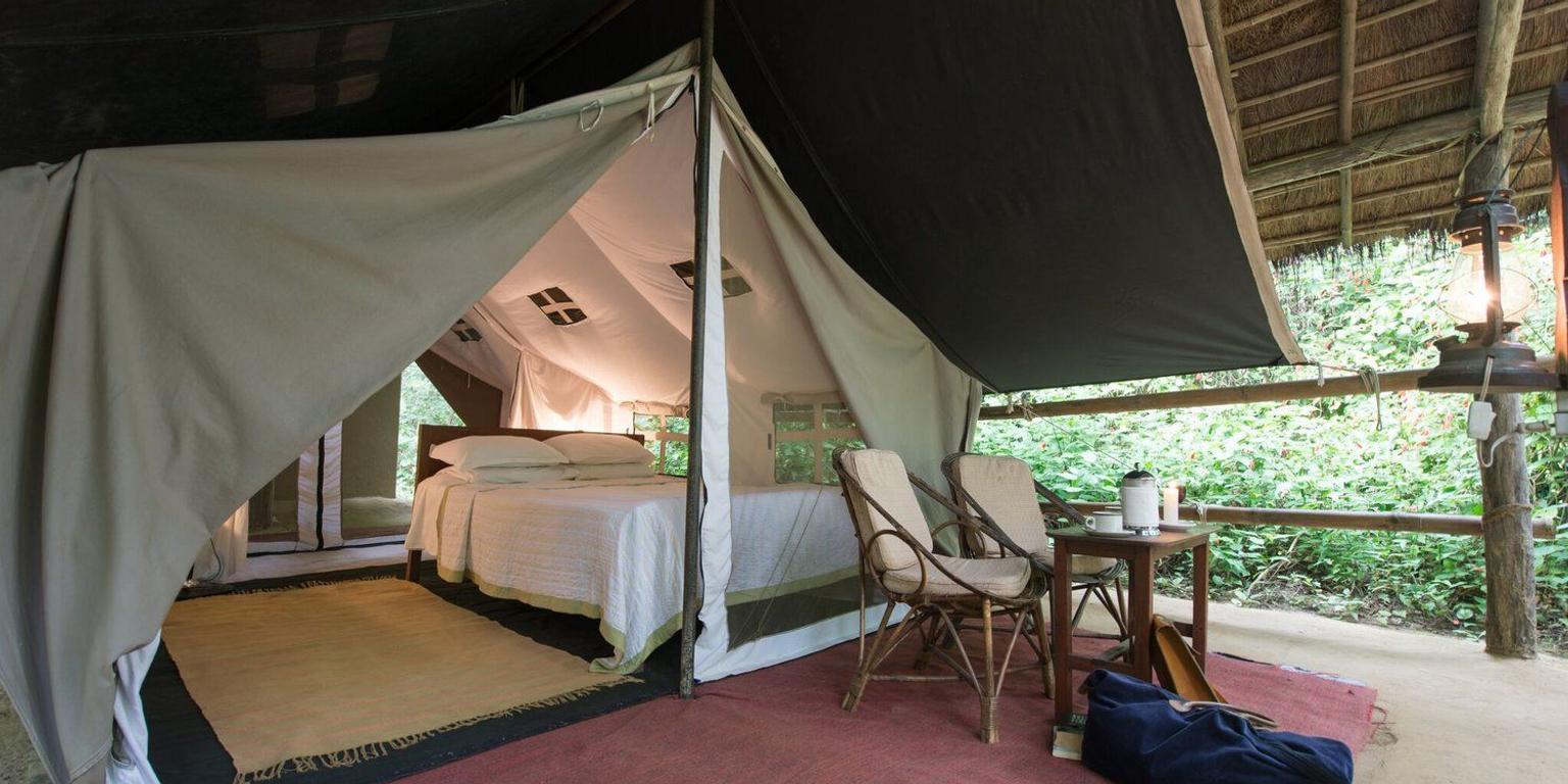 Tharu Lodge's luxury tented accomodation