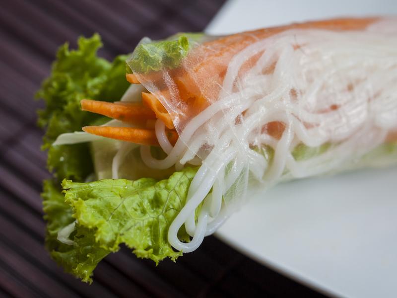 Fresh spring roll at Rainbow Lodge